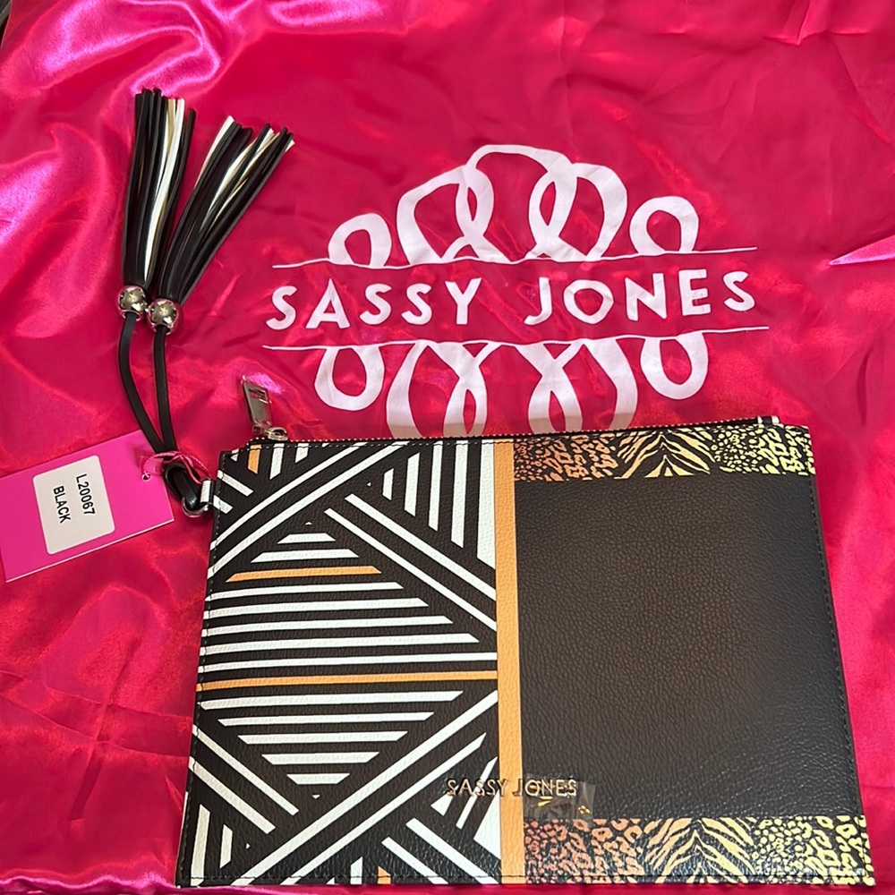 Sassy Jones Clutch Brand New Never Worn with tags